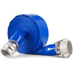VEVOR Flachschlauch, 76,2mm x 15,24m, Abwasserschlauch, mit Klemmen, Camlock, Aluminiumbeschlägen, passend für verschiedene Pumpen, zur Abwasseraufbereitung, Wassertransport und weiteren Zwecken