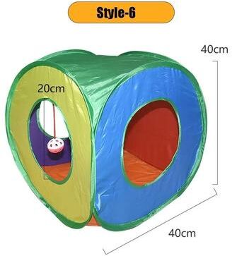 Inspired Finds AdventureTunnel Foldable Cat Tunnel Maze Toy For Interactive Indoor Play cube Tent (17.7in)