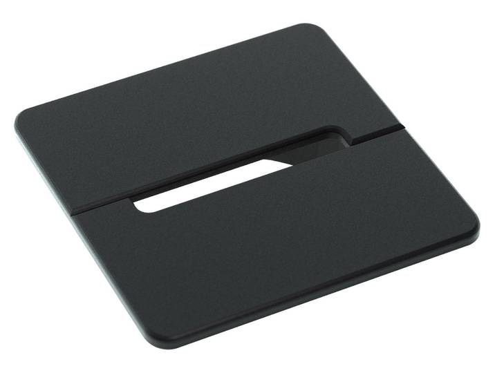 Obturateur passe-câbles carré diamètre 80 mm - lot de 2 - Noir - - Bruneau