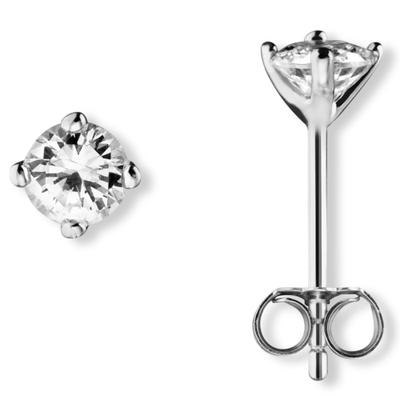 Paar Ohrhänger ONE ELEMENT "Zirkonia Ohrringe Ohrstecker aus 925 Silber", silber, Ohrringe, Damen, Damen, Silber 925 (Sterlingsilber), Ausdruck von Individualität – dezent, bedeutungsvoll, nah am Herzen