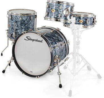 Slingerland "20" Radio King 4pc w/Snare BDP" Black Diamond Pearl