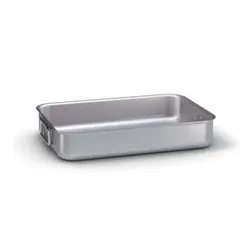Ballarini Hohes Aluminium-Backblech mit drehbaren Griffen, 60 x 43 x 10 cm