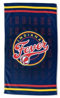 Northwest WNBA Indiana Fever Jersey Stripes Beach Towel - 35x60 inches