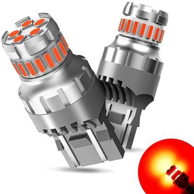 Uplifted Finds AUXITO T20 7443 LED Brake And Reverse Light System 1200LM High Intensity Bulbs normal Red 7440 W21w Wy21w T20