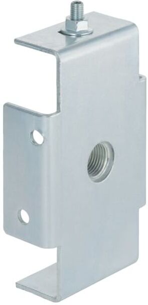 Geberit Gis Fixpunkt-Rohrhalter 461099001 Rp 1/2, verzinkt, mit Grundplatte