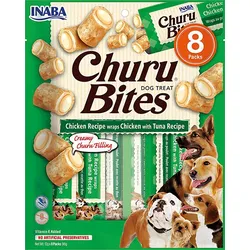 INABA DOG Churu Bite Huhn mit Thunfisch 8x12g