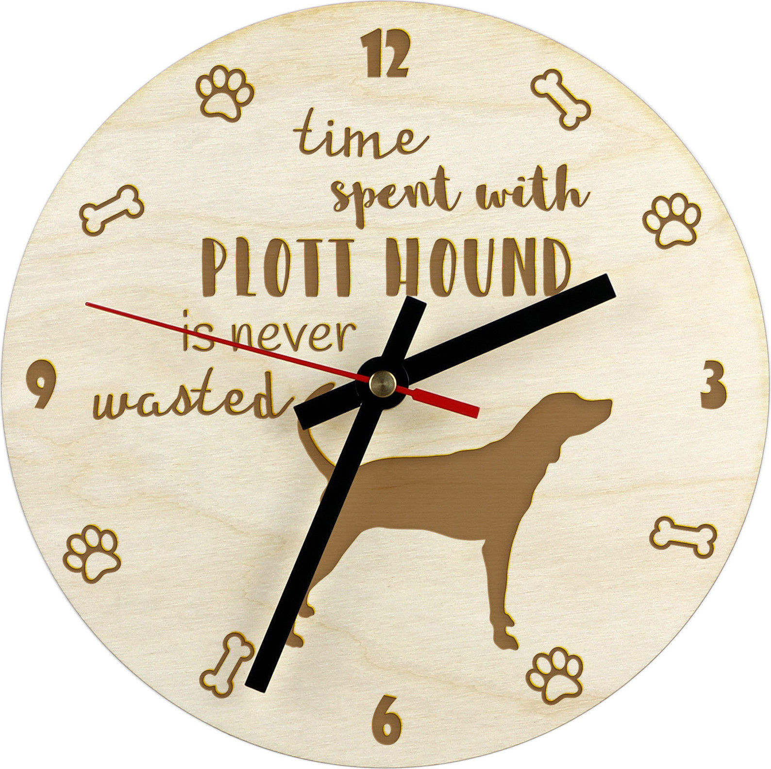 Art-Dog Wandklok Plott Hound