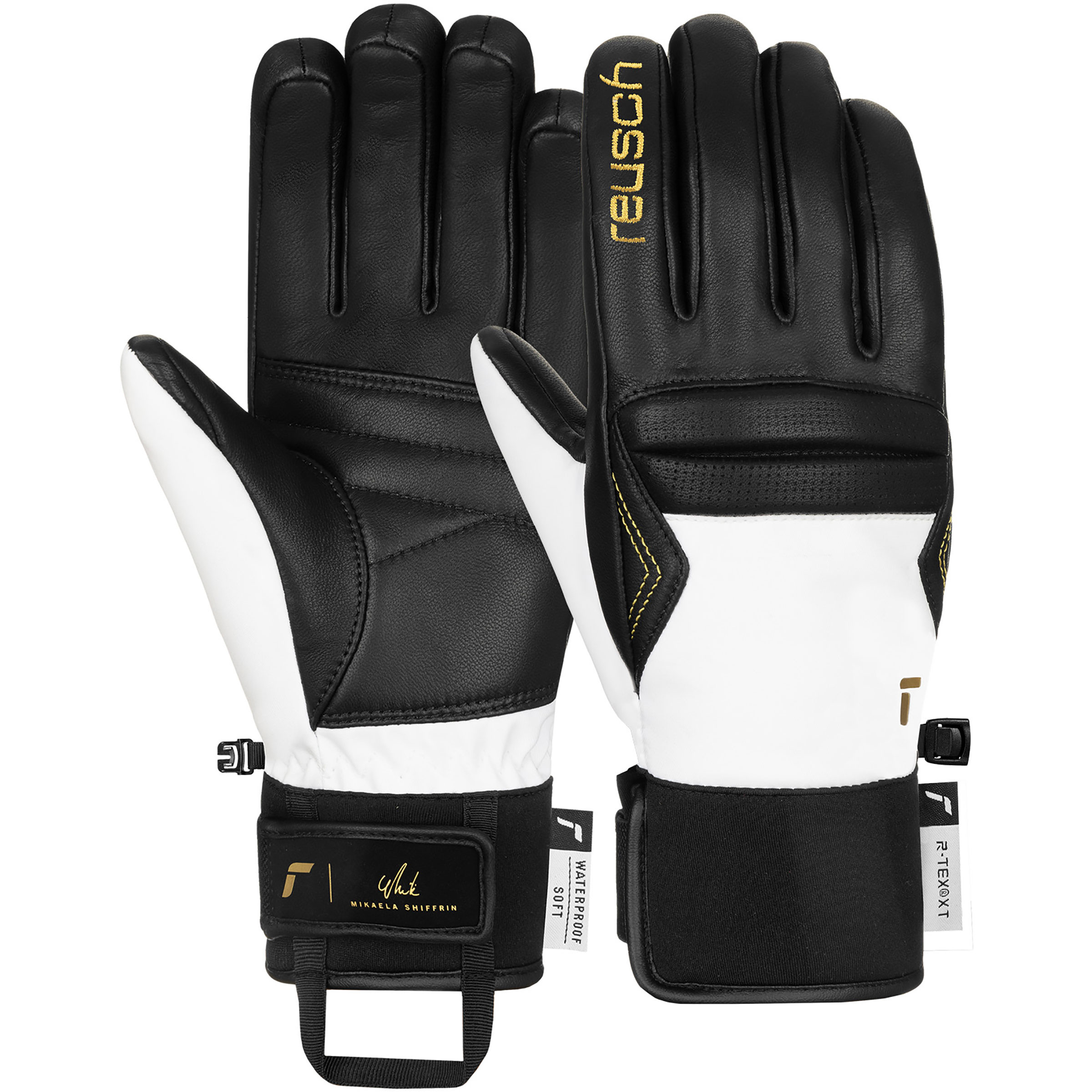 Reusch Mikaela Shiffrin R-TEX XT Damen Skihandschuhe schwarz Größe 7.5 Skifahren Elastisch Wasserabweisend