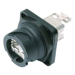 Telegärtner RJ45 Steckverbinder STX V1 Steckerset Kunststoff Variante 1, Elektronikkabel + Stecker, Schwarz