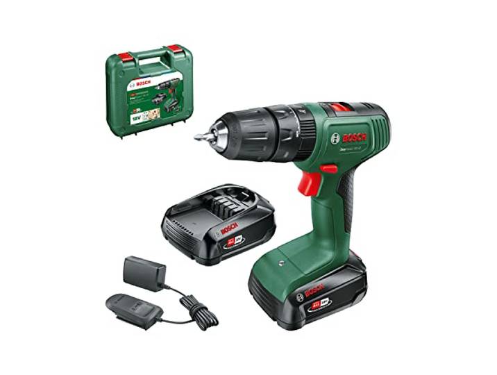 Bosch Akku Schlagbohrschrauber EasyImpact 18V-40 (2 Akku 2,0 Ah, 18 Volt System, im Koffer)