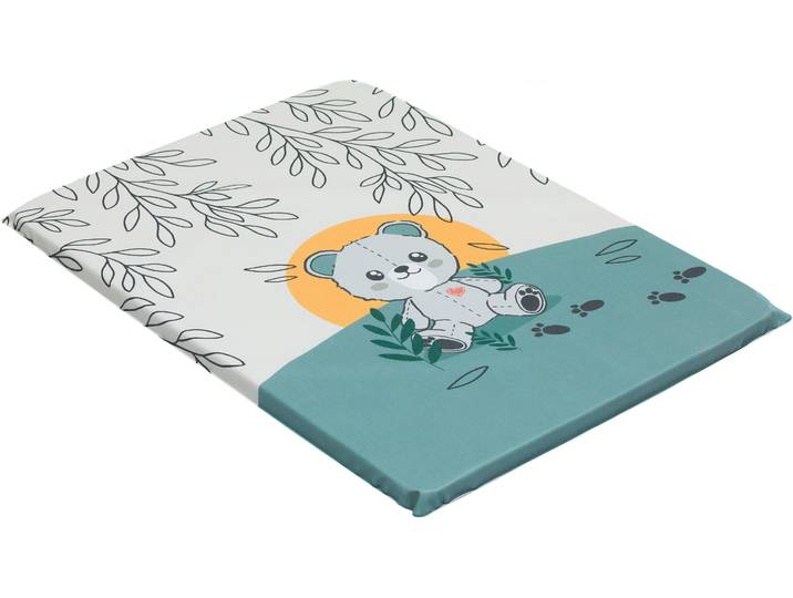 Wickelauflage FILLIKID Eco , weiß (bär weiß), B:50cm L:70cm, PVC-Folie, Polyurethan, Schaumstoff, Wickelauflagen, Wickelauflage