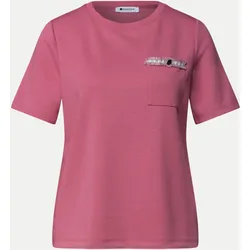 T-Shirt mit Brusttasche Rosa 40