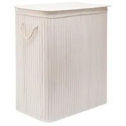 SAT Wäschekorb freistehend 51,5x61,5x31,5 cm weiß SATDKOSPRBB