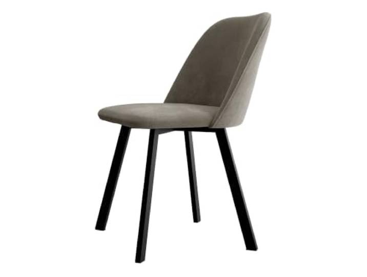 Mirjan24 Esszimmerstuhl K109 (Schwarz/Magic 2210) Stuhl mit Velvetstoff, pulverbeschichteten Metallbeinen, maximale Belastbarkeit: 150 kg, B/H/T: 47/80/58 cm