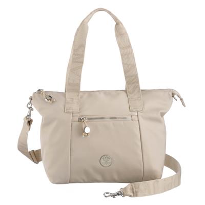 Shopper JOOP JEANS "lietissimo 1.0 janita shopper lhz", Damen, Gr. B/H/T: 32,5cm x 29cm x 15cm, beige (oyster gray), Textil, Taschen Shopper, Damen Umhängetasche, Handtasche im Querformat