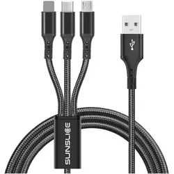 Sunslice Trident 3-in-1 Kabel (1 m, 12 W), USB Kabel
