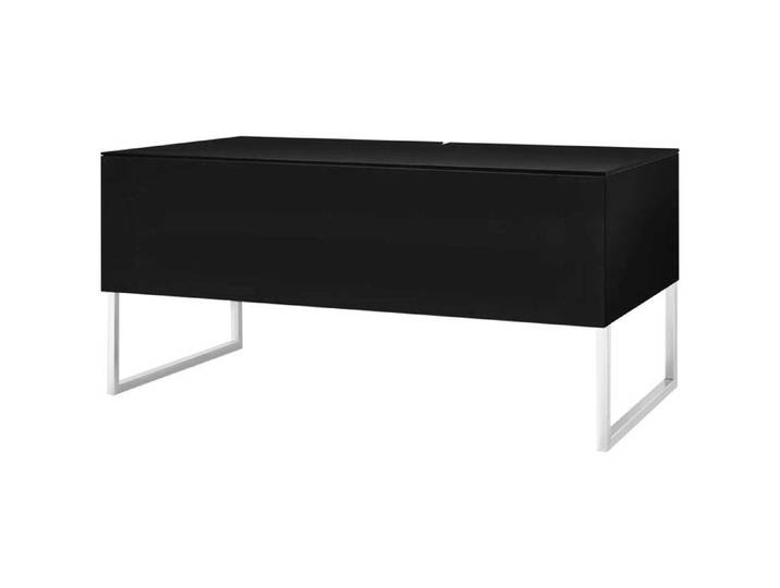 Meuble TV - Norstone - Khalm Noir Version B - Contemporain - Rectangulaire - Noir