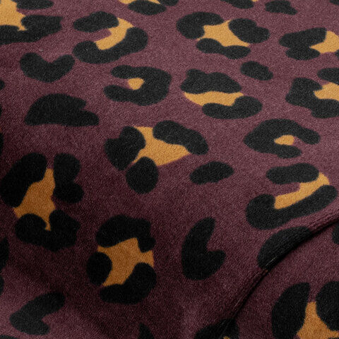 Nicki-Velours "Leo", beere-color