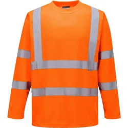 Warnschutz Langarmshirt "S178" - L - Orange