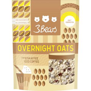 3Bears Haferbrei Overnight Oats, Eiskaffee, 400 g