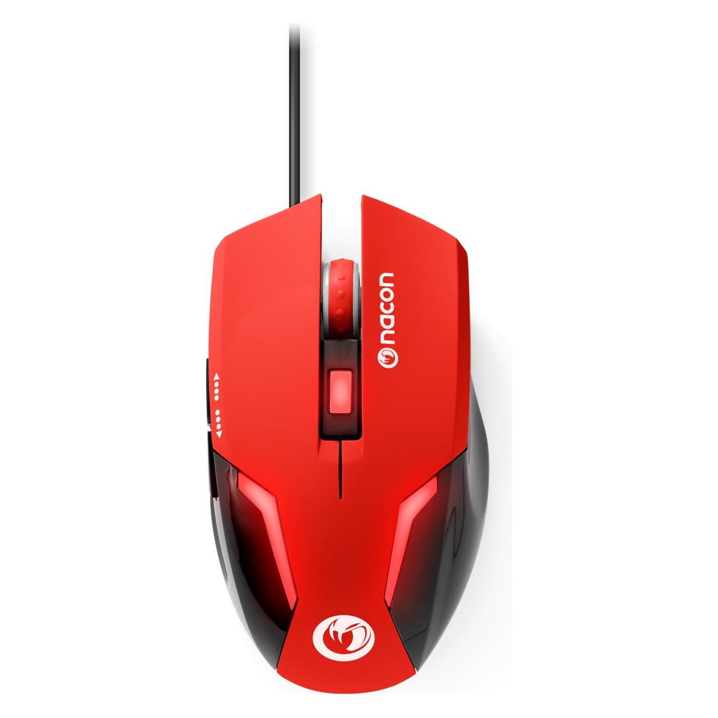 Nacon Gaming GM-105 Optical Gaming Maus - rot (PC) (Kabelgebunden) (PCGM-105RED)