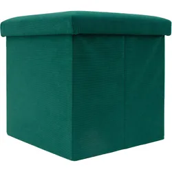 Intirilife, Hocker, Faltbarer Sitzhocker mit Stauraum (38 x 38 x 38 cm)