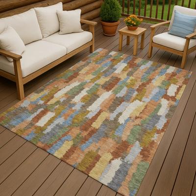 Addison Rugs Machine Washable Indoor/ Outdoor Contemporary Stacks Chantille Rug