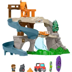 Fisher-Price Little People-Spielset „Auf in die Berge“ für Kleinkinder mit Fahrzeug, Figuren und Zubehörteilen