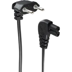 SHVP BS09-06001 - Netzkabel Eurostecker / Buchse gewinkelt, 1,5m