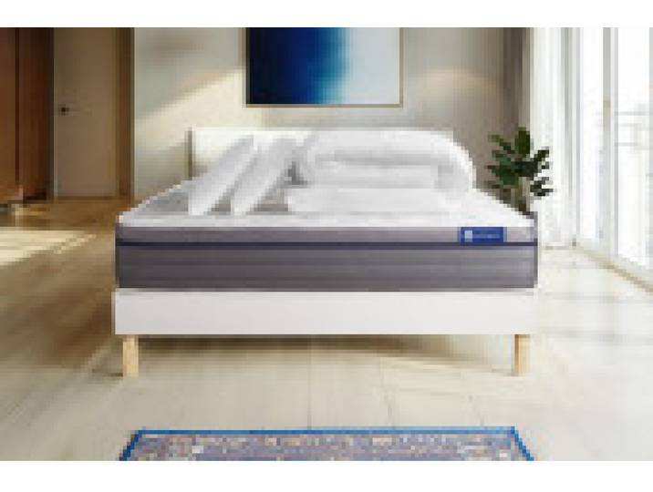 Pack Literie - Matelas et - Livré avec 1 Couette et 2 Oreillers