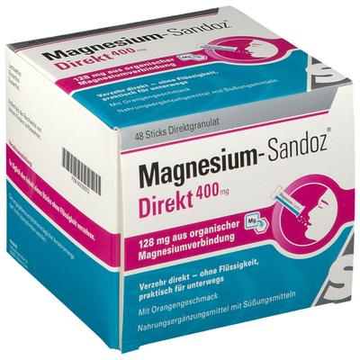 Magnesium Sandoz Direkt 400 mg Sticks 48 St Granulat