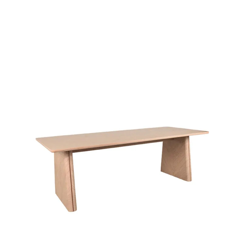 LABEL51 Eetkamertafel Jule - Naturel - Eiken - B: 210 cm, D: 100 cm