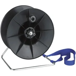 Kerbl Breitbandhaspel mit Trage schwarz - 44270 - schwarz