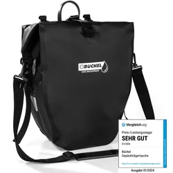 Büchel Wasserdichte Fahrradtasche - Schwarz