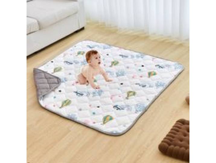 VEVOR Tapis de Jeu pour Bébé, 1,27x1,27 m, Tapis d'Éveil pour Enfants Antidérapant, Tapis de Sol Pliable, Tapis d'Activité Doux Lavable en Machine pour Tout-petits, Nourrissons, Rampant au Sol Maison