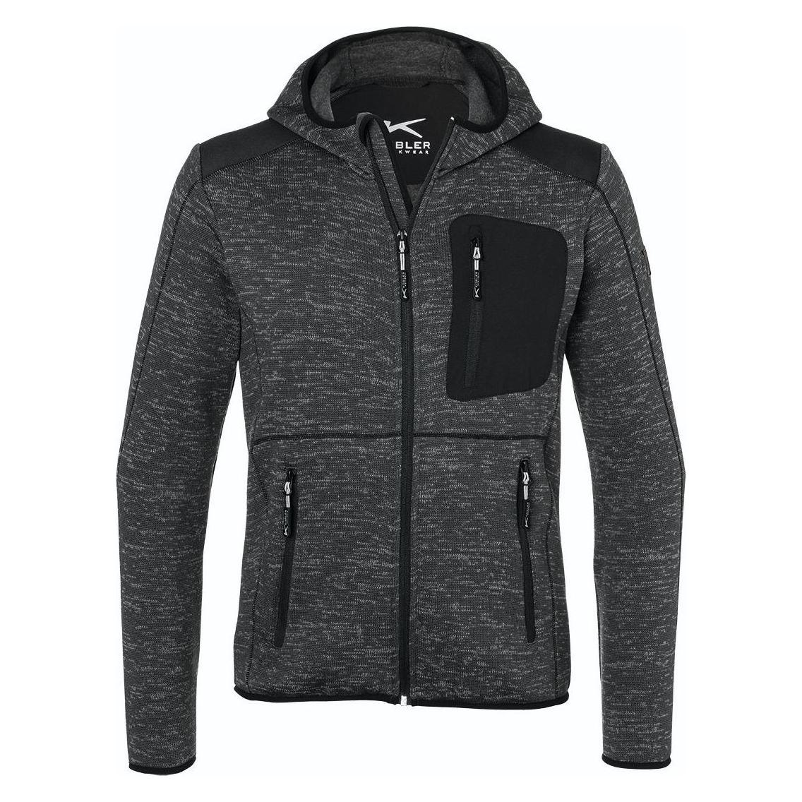 Kübler Strickjacke Light Anthrazit/Schwarz XS (XS) (210141)