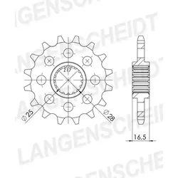 Supersprox Ritzel 525 16Z