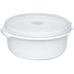 Emsa Micro Family Mikrowellentopf 1.5 L, Weiß, Küchenhelfer, Mikrowellengeschirr, 450151200