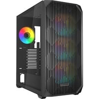 AK3 RGB , Tower-Gehäuse schwarz, Tempered Glass