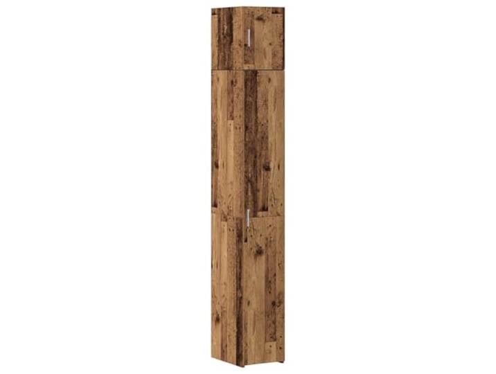 GFMGUEMV Aufbewahrungsschrank 2 Pack mit Regalen aus Holzwerkstoff Holzwerkstoff, Scharnier-Türen, verstellbare Regale, offene Fächer, kombinierbar, pflegeleichte Oberfläche