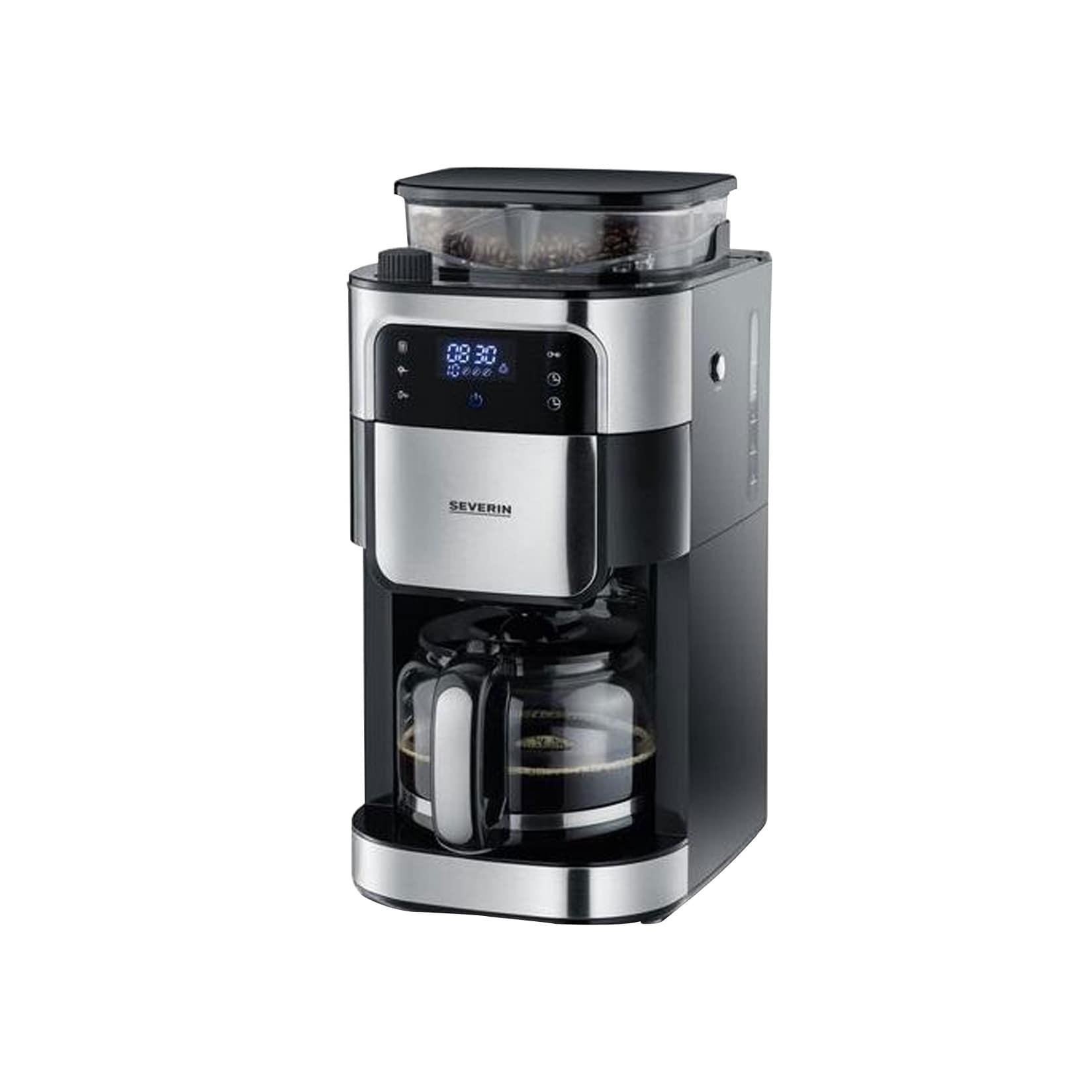 SEVERIN KA 4813 Kaffeeautomat mit Mahlwerk schwarz/Edelstahl