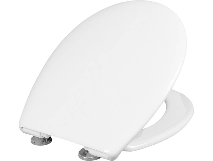 WC-Sitz CORNAT Rezya WC Sitz weiß , weiß, B:44,5cm L:37cm, Thermoplast, WC-Sitze, WC-Sitz