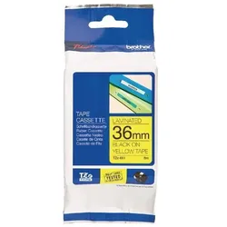Brother Beschriftungsband Authentisch TZe-661 TZe-661 Haftend Schwarz auf Gelb 36 mm x 8 m