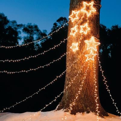 Christmas Shooting Star Light Displays - Cluster - Grandin Road