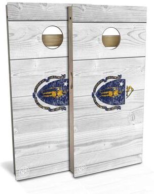Skip's Garage Massachusetts Outdoor Cornhole Board Set