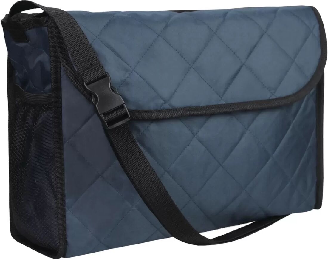 INF Gesteppte Hängeaufbewahrungstasche aus Baumwolle für Rollstühle – wasserabweisend, maschinenwaschbar, ideal für Rollstühle, Navy blau