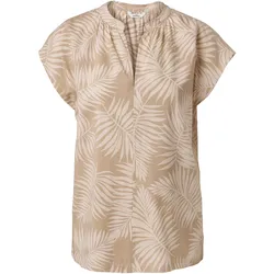 Tchibo - Bedruckte Kurzarmbluse - Damen - Gr. 40 - creme/print