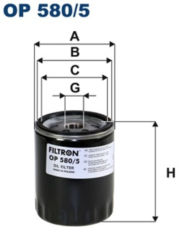 Ölfilter FILTRON OP580/5