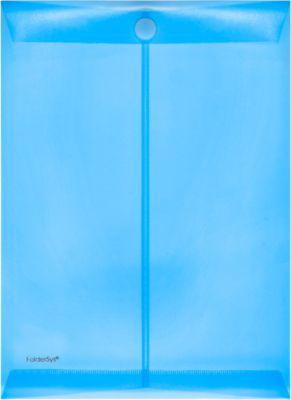 FolderSys Dokumententasche, DIN A4, Klettverschluss, PP, blau