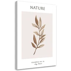 WANDBILD trockene blätter natur